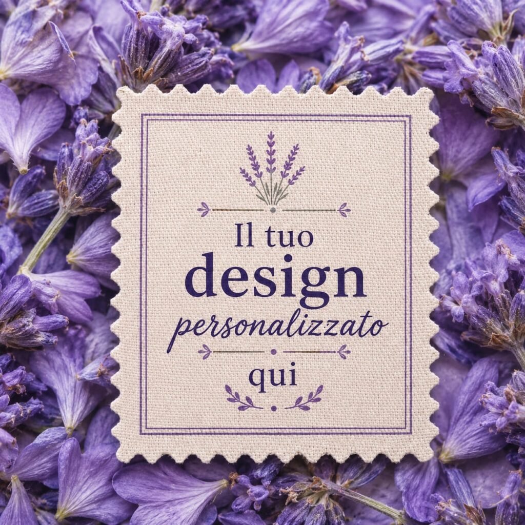 Calamita personalizzata - Lavanda (Stampa fronte & dietro)