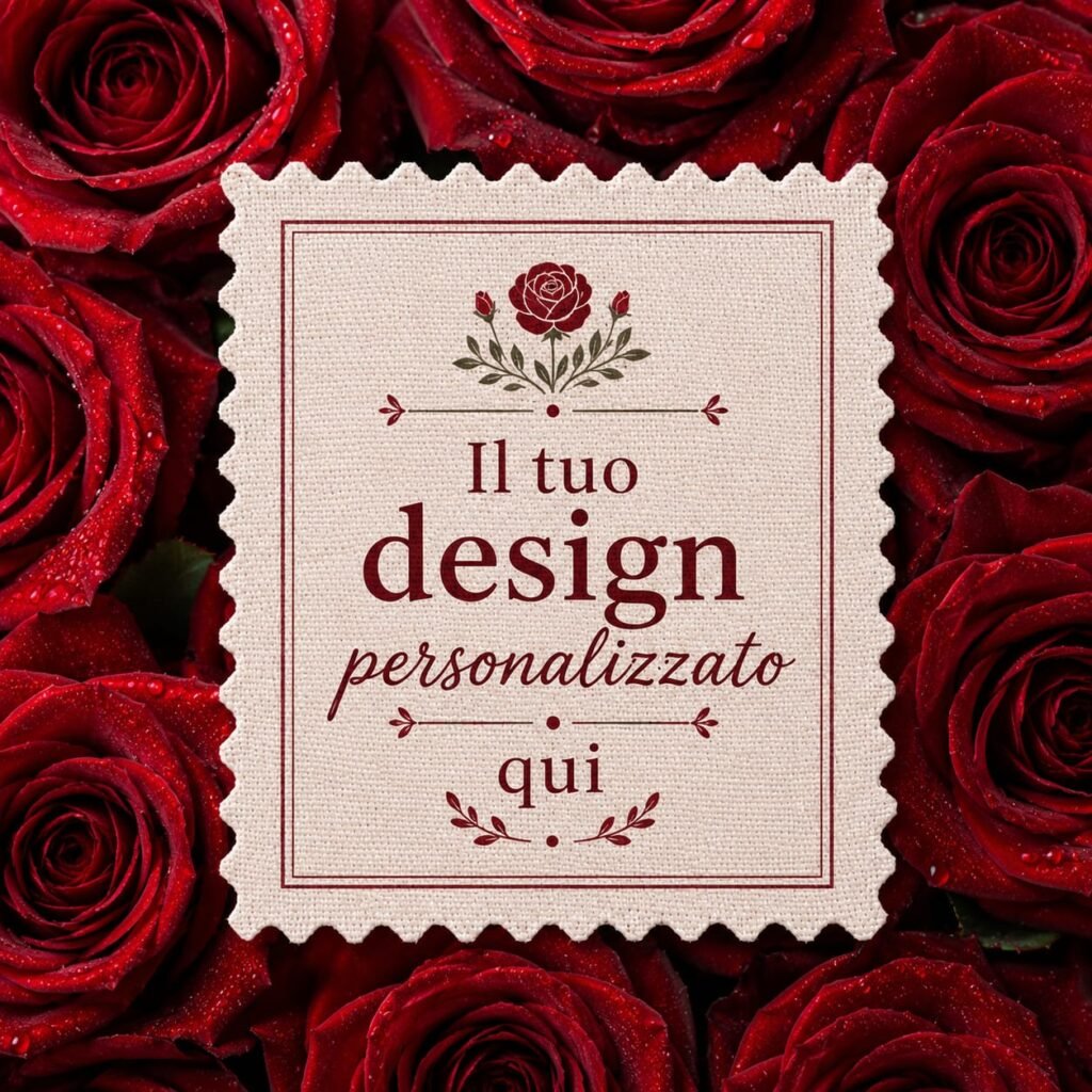 Calamita personalizzata - Rosa (Stampa fronte & dietro)